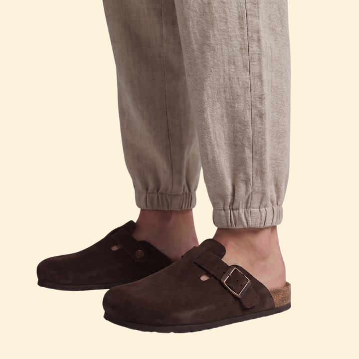 Women’s Slip On Sandals with Cork Midsole