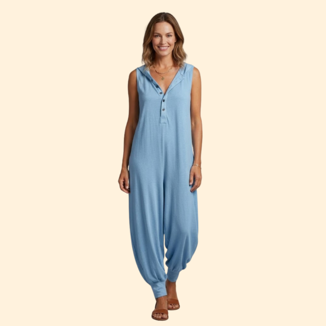Women’s Casual Jumpsuit Button Front