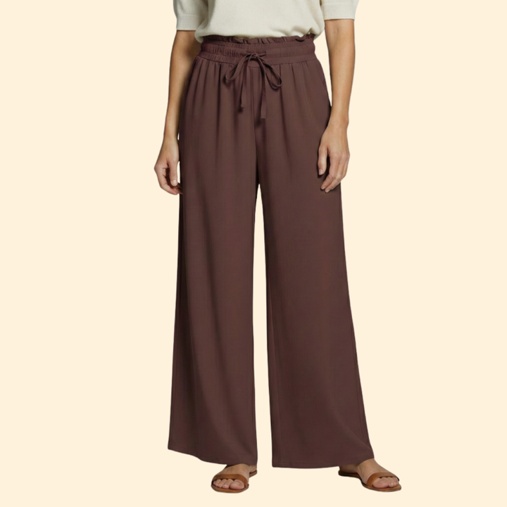 Women’s Wide-Leg Palazzo Pants with Side Pockets
