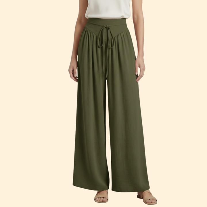 Women’s Wide Leg Pants with Drawstring Waist
