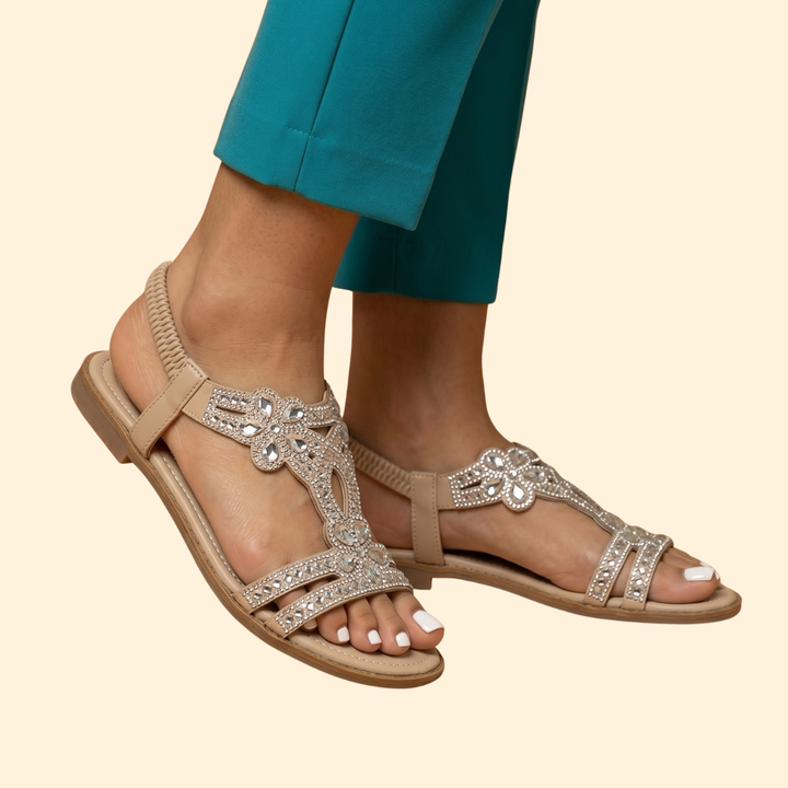 Women's Orthopedic Sandals with Crystals