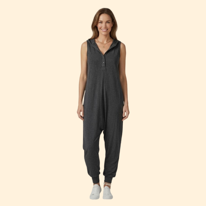 Women’s Casual Jumpsuit Button Front