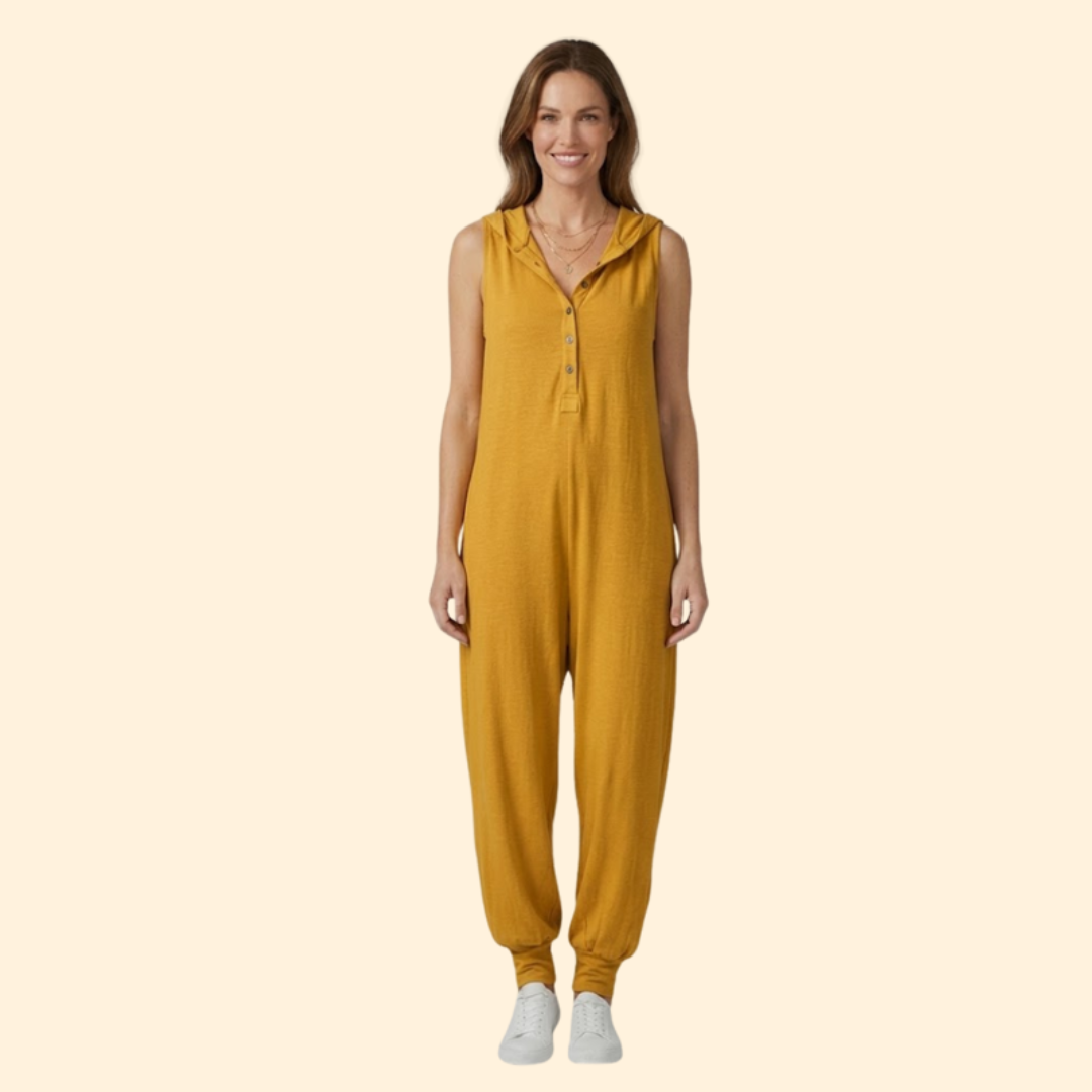 Women’s Casual Jumpsuit Button Front