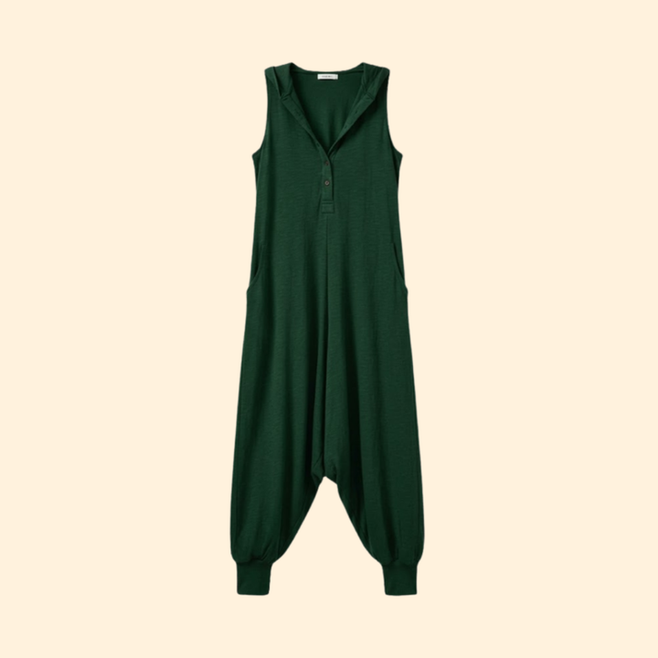 Women’s Casual Jumpsuit Button Front