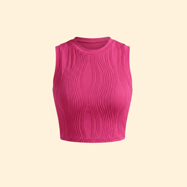 Women’s Crop Top with Sleeveless Silhouette
