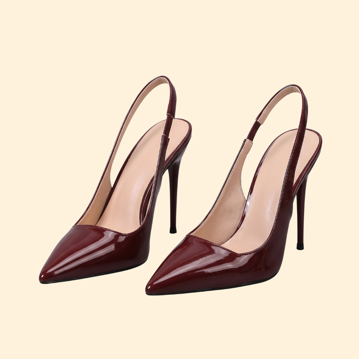 Women’s Heeled Shoes with Elastic Strap