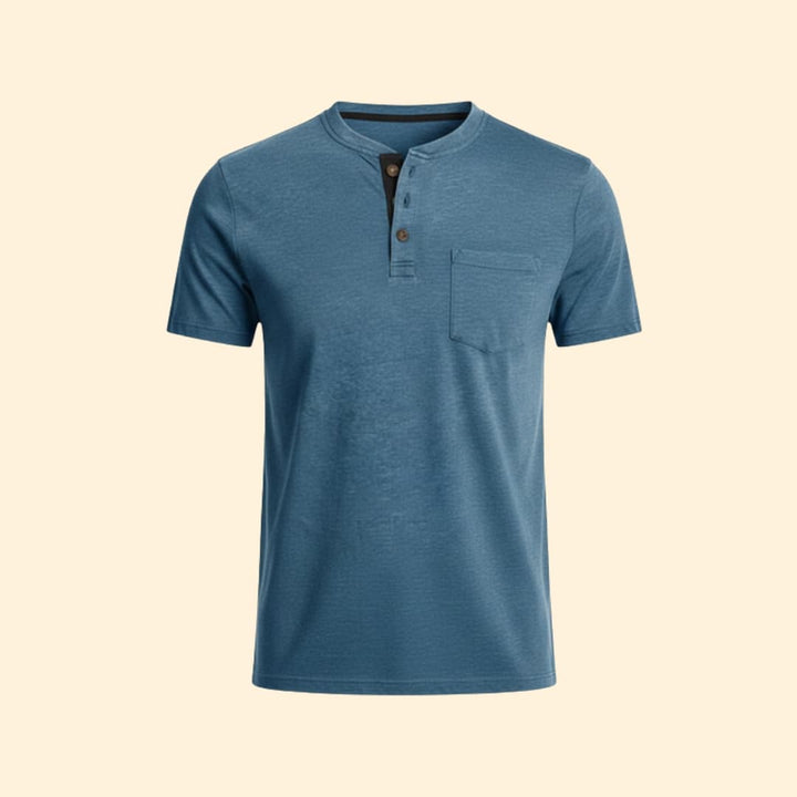 Men's T-shirt with Structured Collar