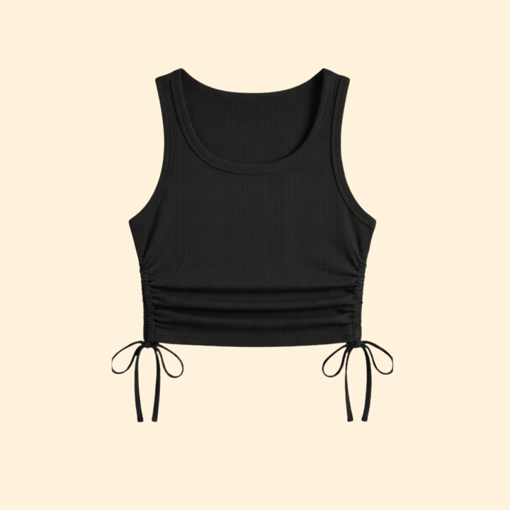 Women’s Crop Top with Crew Neckline