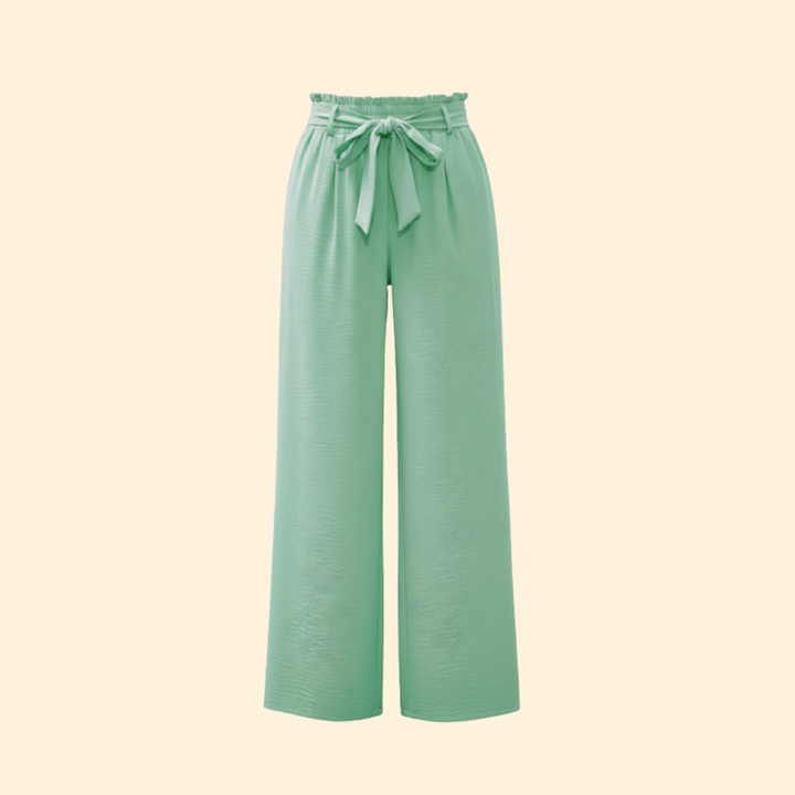 Women’s Palazzo Pants with Tie Waist Detail