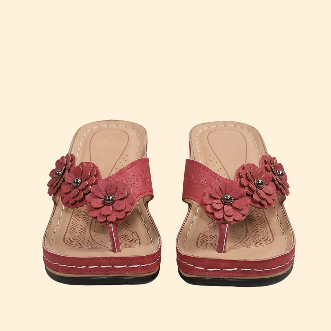 Women's Orthopedic Sandals with Appliqué