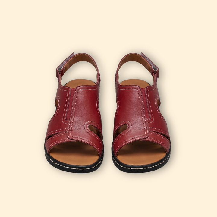 Women's Adjustable Sandals with Stitching