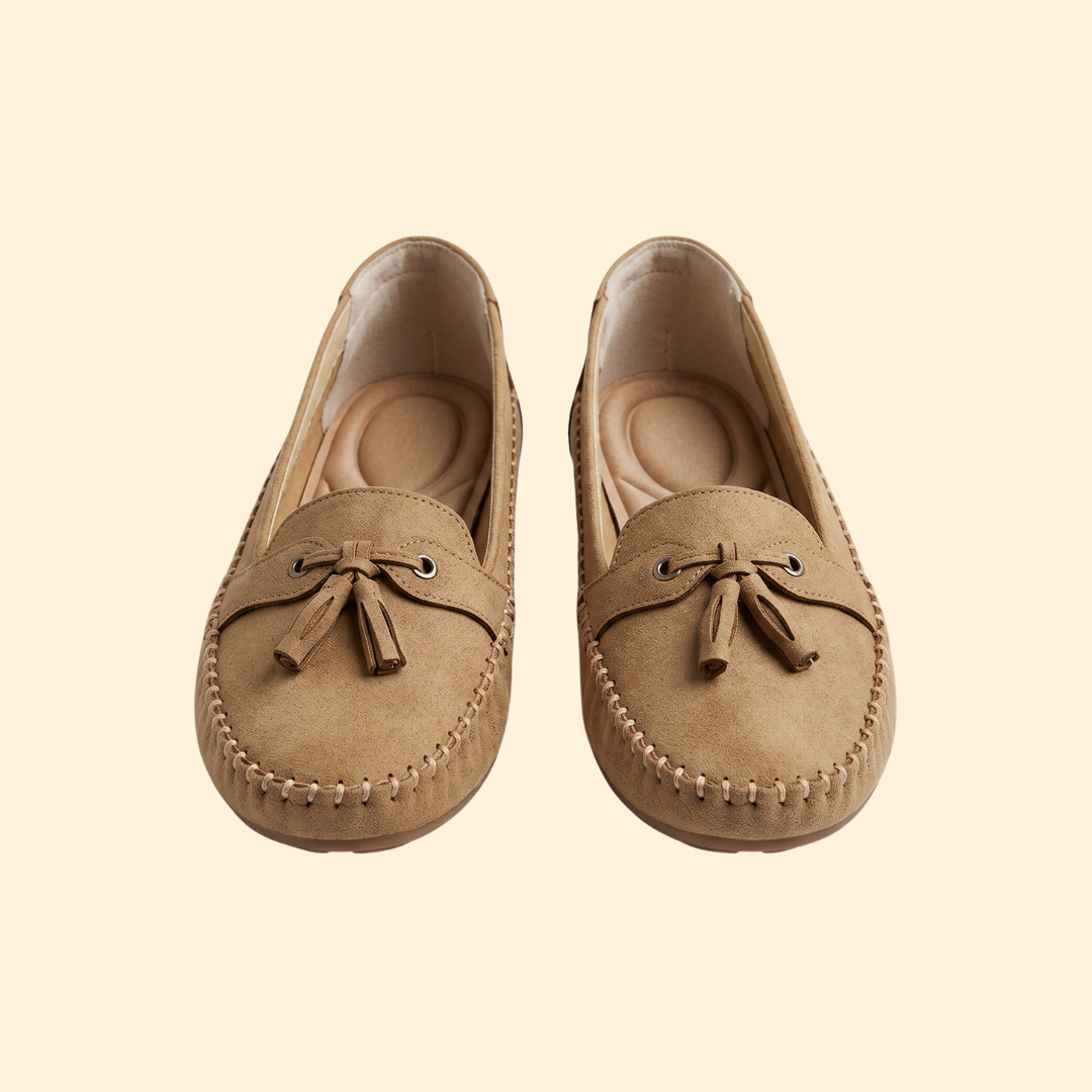 Women’s Suede Loafers with Tassel Detail