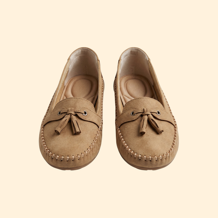 Women’s Suede Loafers with Tassel Detail
