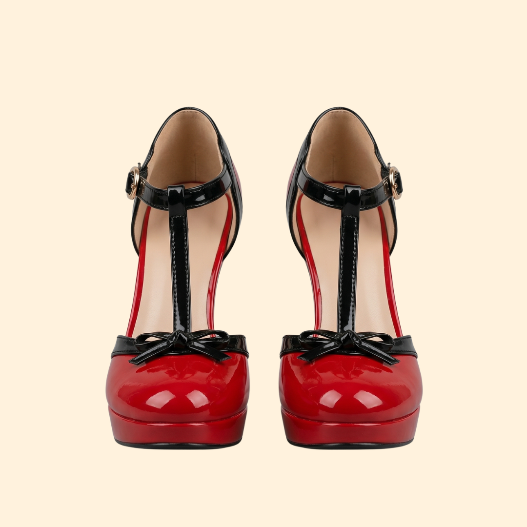 Women's Orthopedic Heels with T-Strap