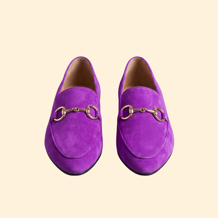 Women's Pointed Loafers with Horsebit Hardware
