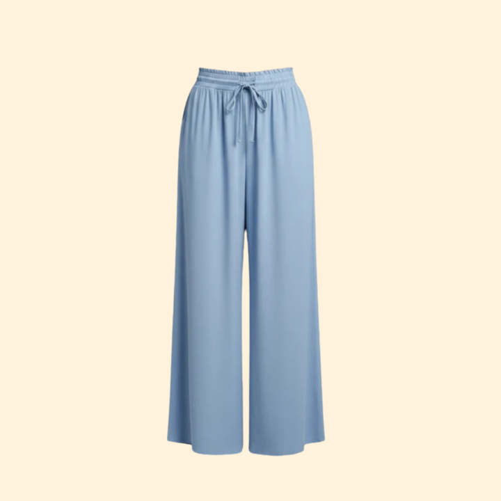 Women’s Wide Palazzo Pants with Elastic Waistband