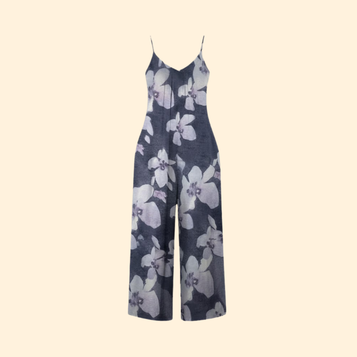 Women’s Sleeveless Jumpsuit with Adjustable Straps