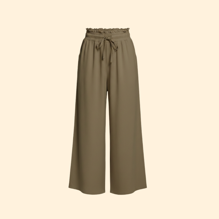 Women’s Wide-Leg Palazzo Pants with Side Pockets