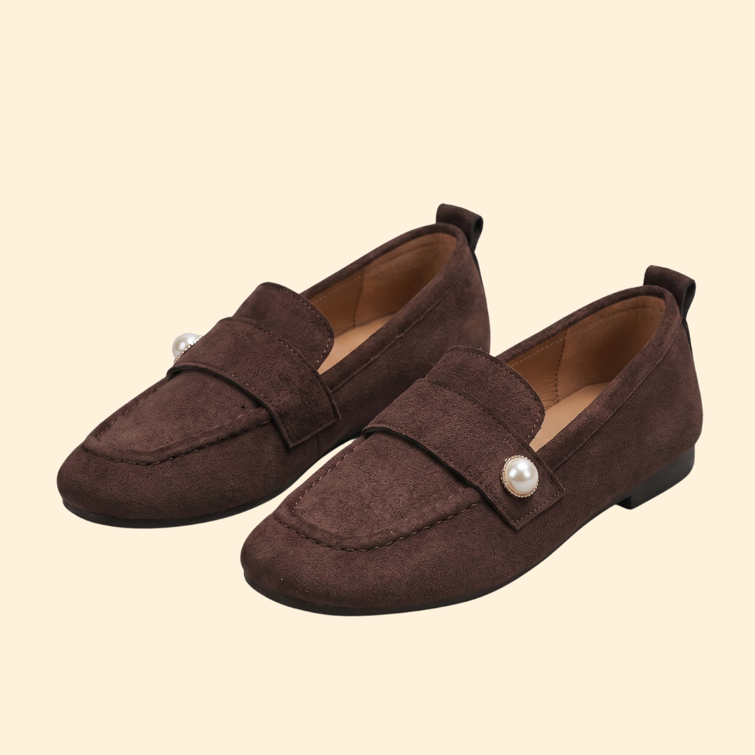 Women’s Loafers with Faux Pearl Detail