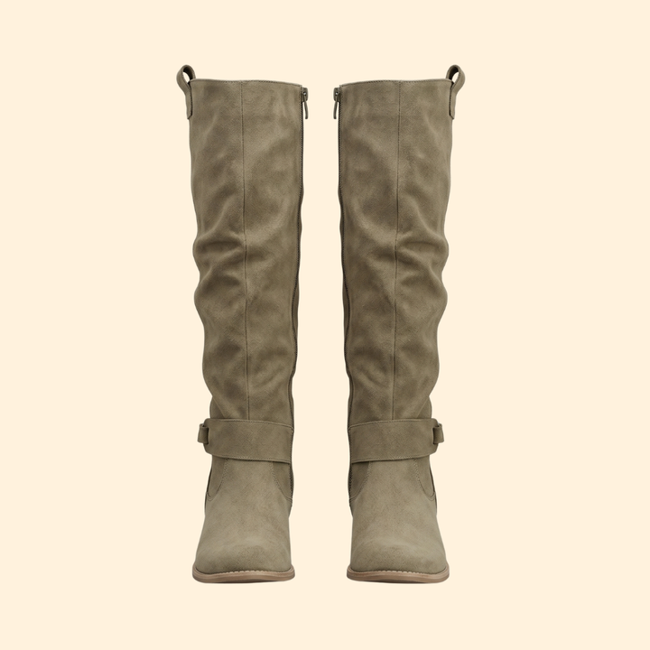 Women's Orthopedic Boots with Tall Slouch Shaft