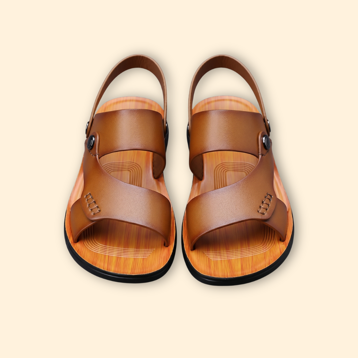 Women's Slingback Sandals with Hand-Stitched Details