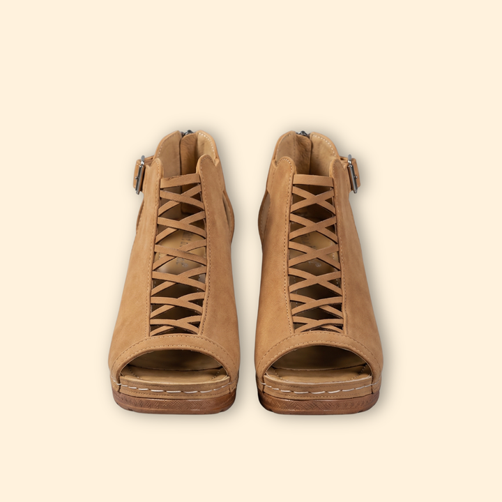 Women's Lattice Block Sandals
