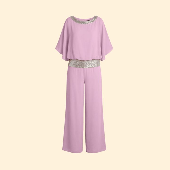 Women’s Elegant Jumpsuit with Sequin Detail