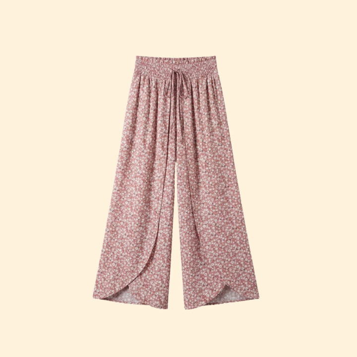 Women’s Loose Fit Pants with Printed Design