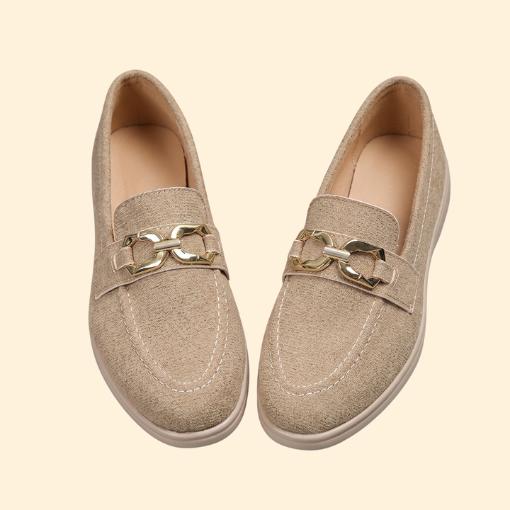 Women’s Loafers with Gold Chain Detail
