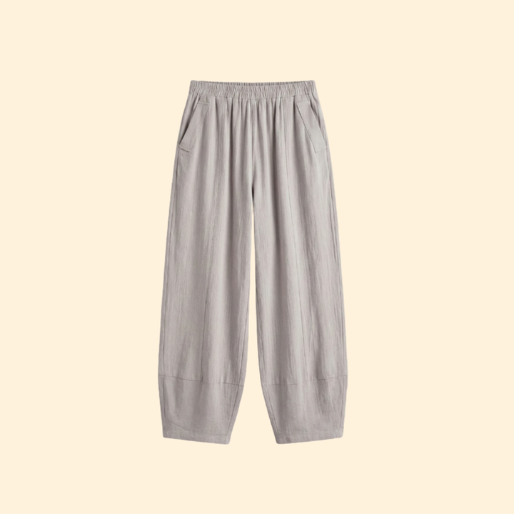 Women’s Cropped Pants with Elastic Waist