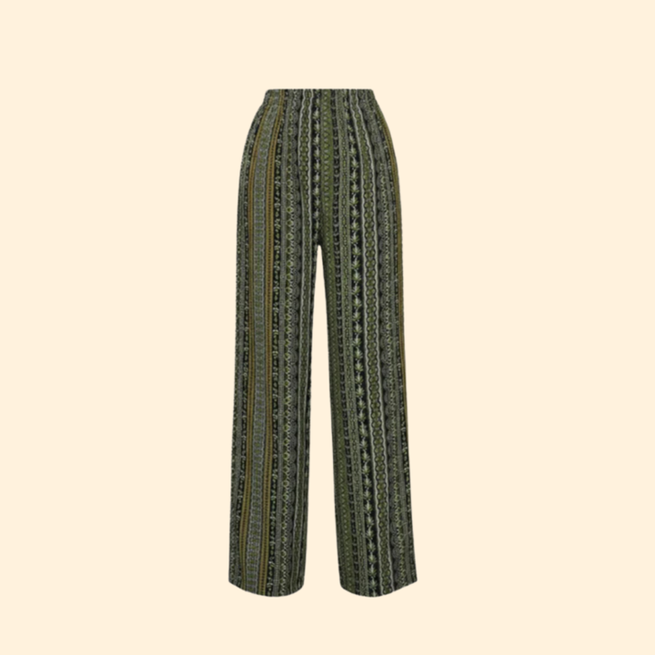 Women’s Wide-Leg Palazzo Pants with Graphic Print