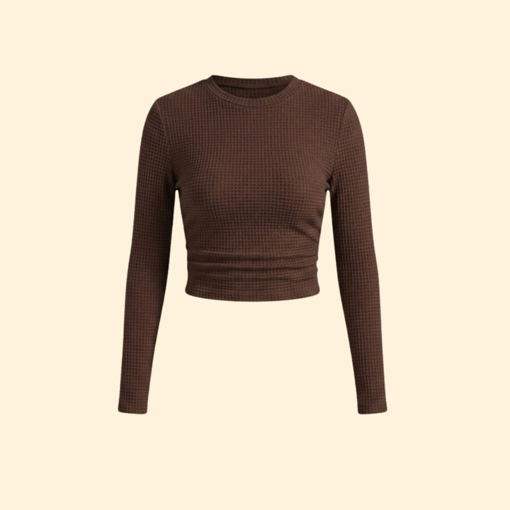 Women’s Crop Top with Mock Neckline