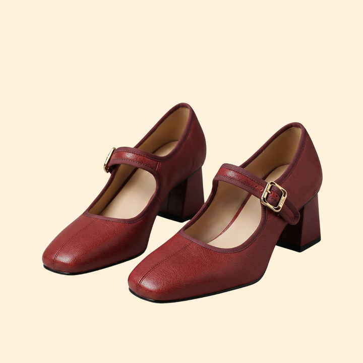 Women's Orthopedic Heels with Buckle