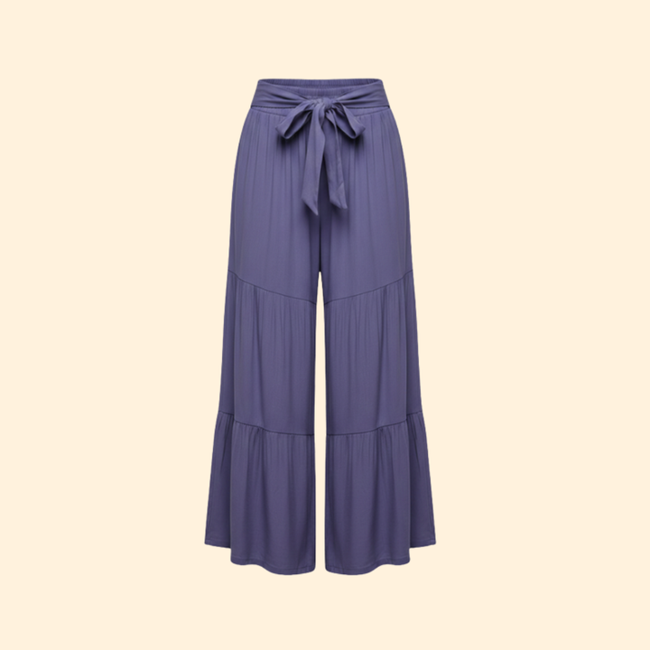 Women’s Wide Leg Pants with Tie Waist