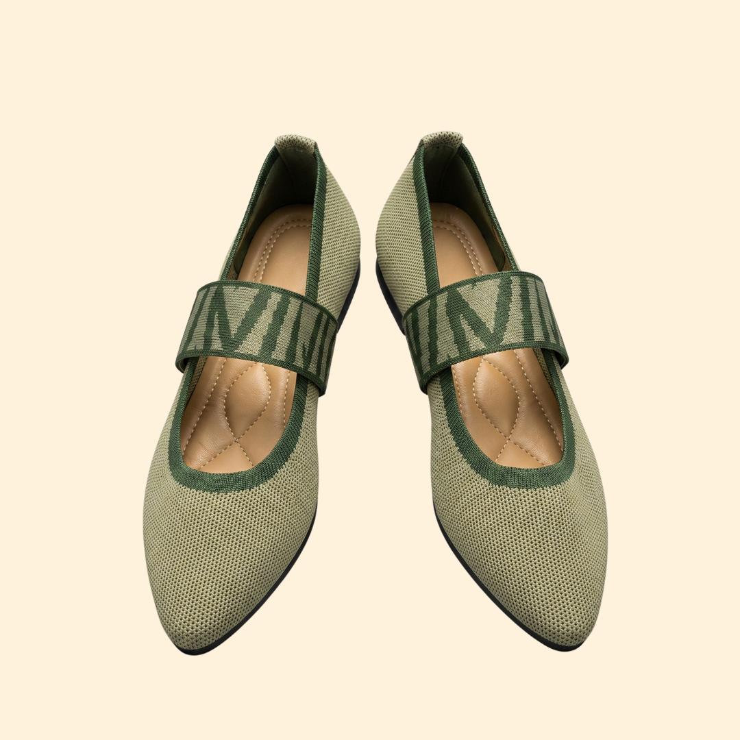 Women’s Slip On Shoes with Patterned Midstrap