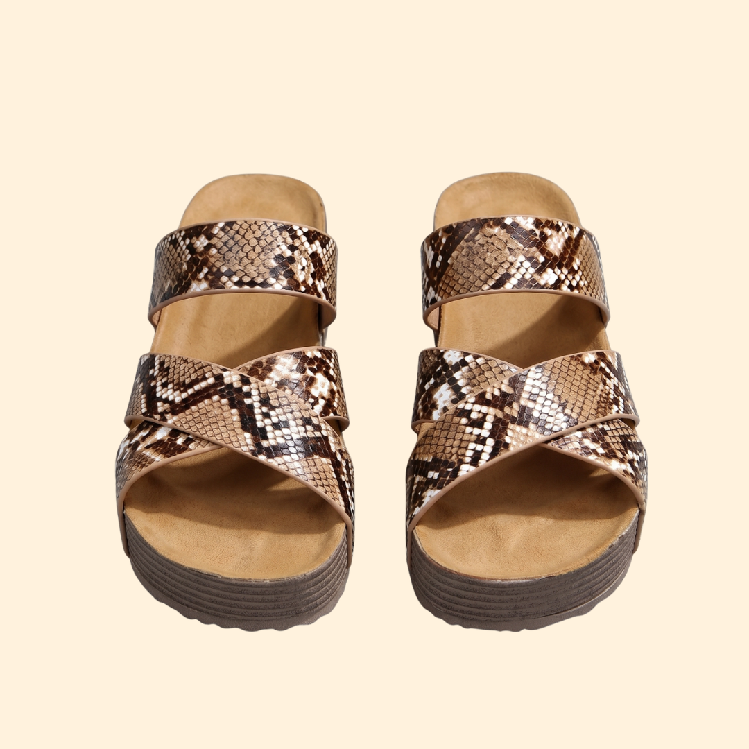 Women's Orthopedic Sandals with Woven Straps