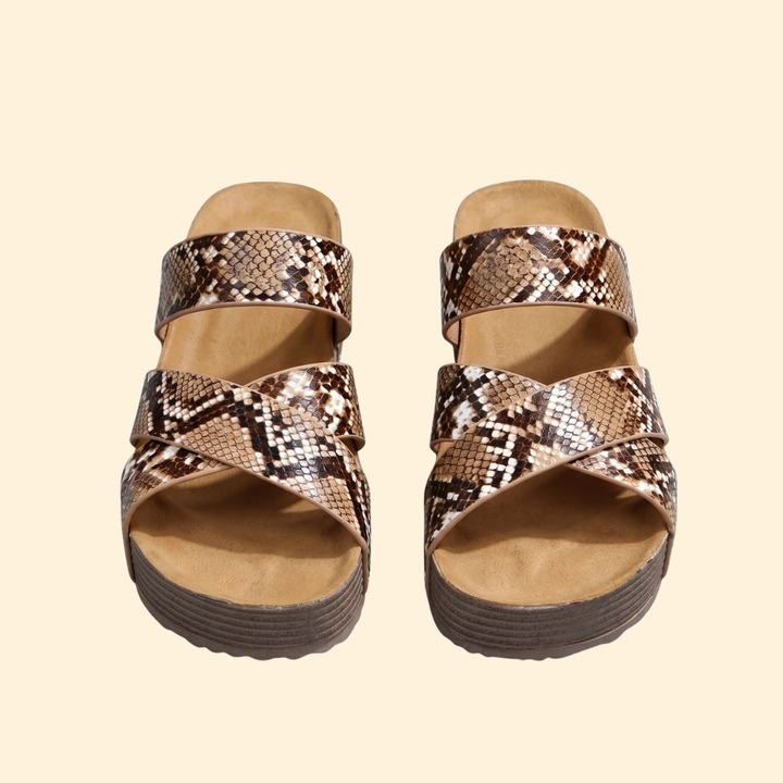 Women's Orthopedic Sandals with Woven Straps