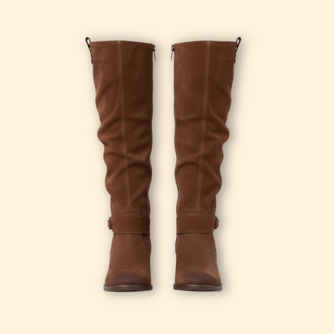 Women’s Knee-High Boots with Side Zipper