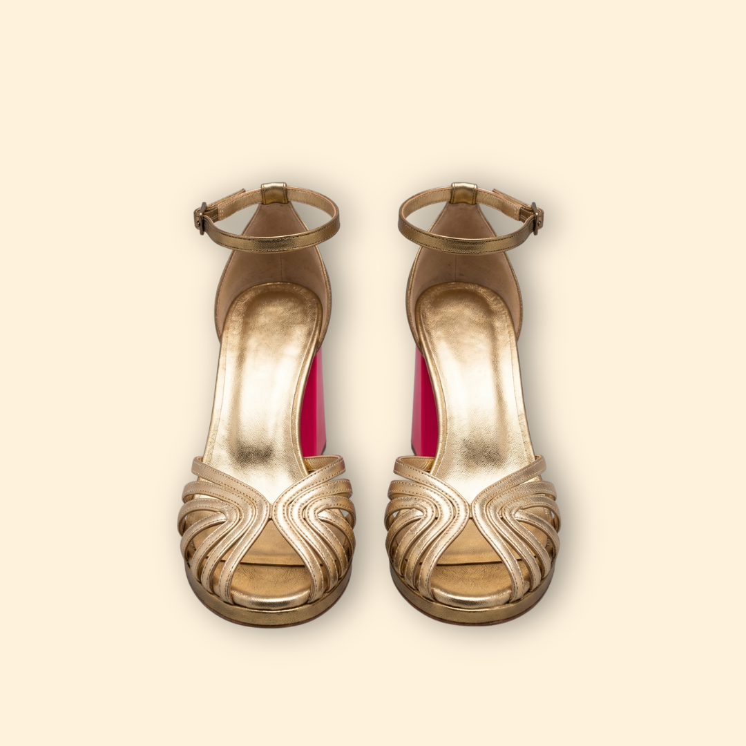 Women’s Block Heel Sandals with Strappy Vamp