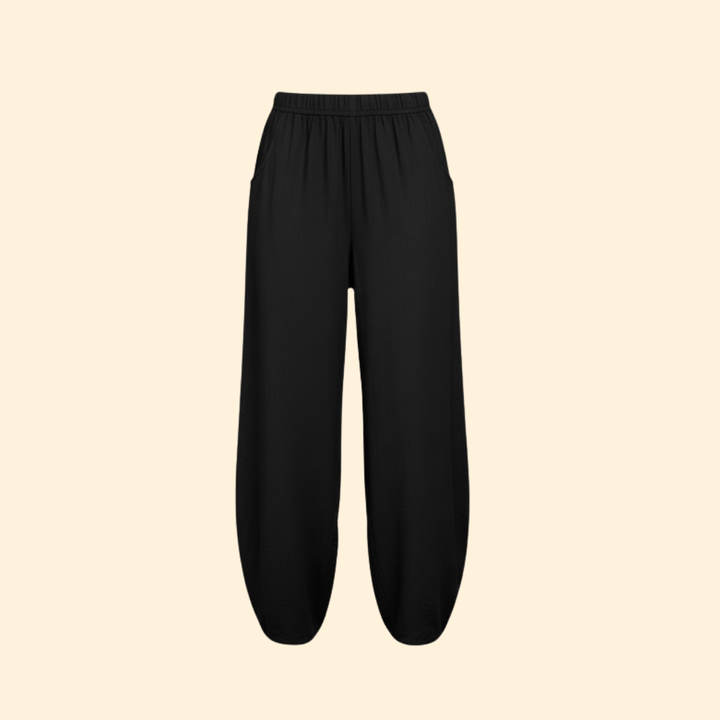Women’s Loose Fit Pants with Patch Pockets