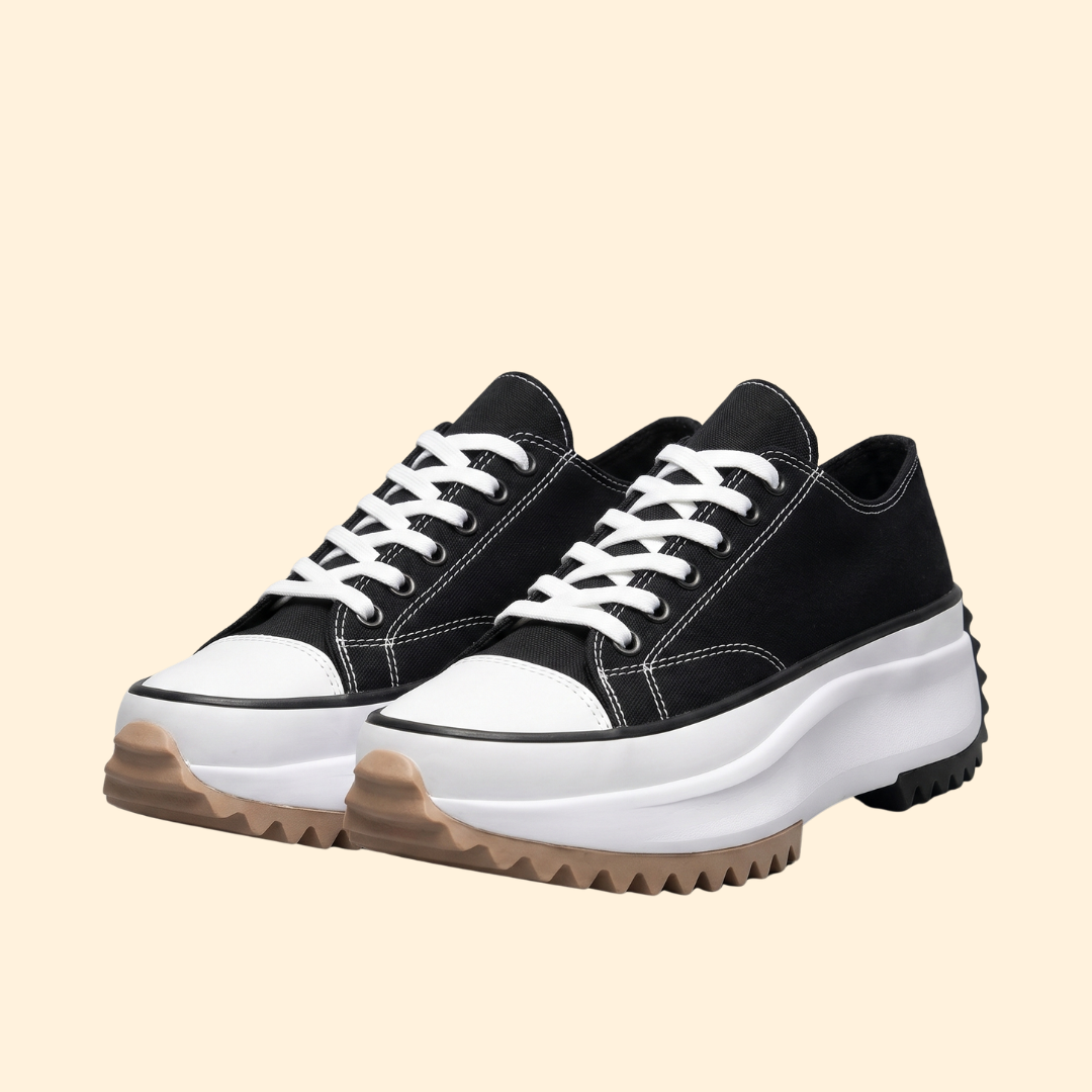 Women’s Lace Up Sneakers with Chunky Midsole