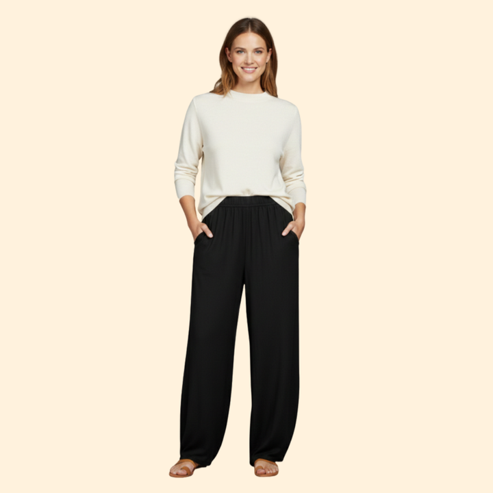 Women’s Loose Fit Pants with Patch Pockets