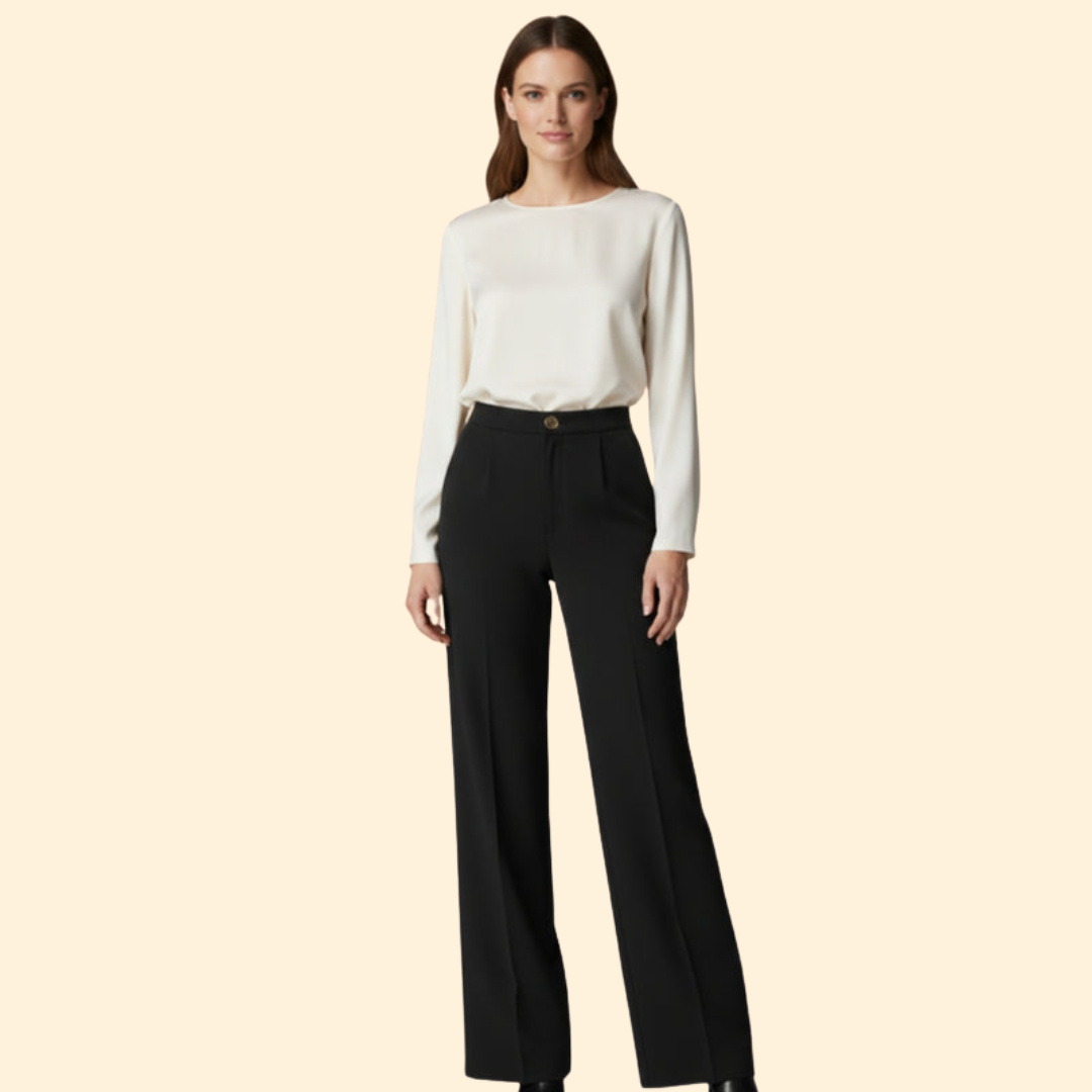 Women’s Elegant High-Waisted Pants with Wide Leg