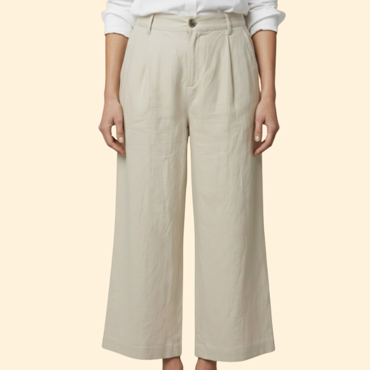 Women’s Loose Trousers with High Waist Design