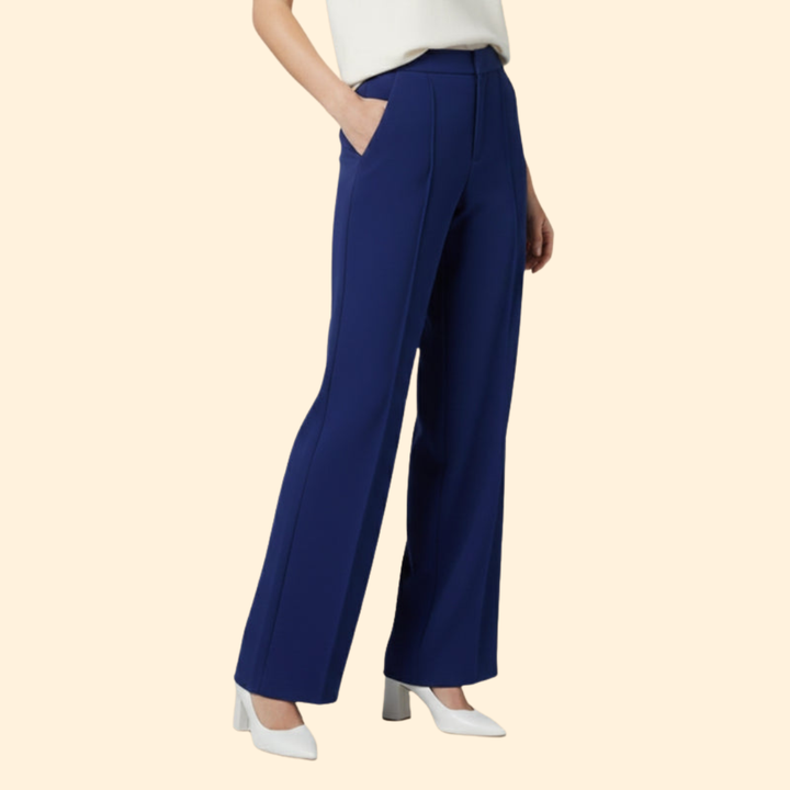 Women’s Wide-Leg Pants with Side Pleats