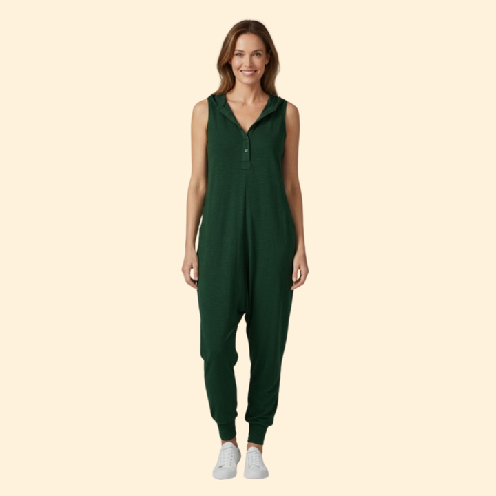 Women’s Casual Jumpsuit Button Front