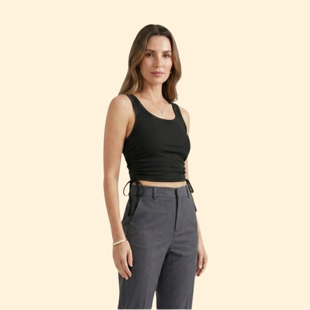 Women’s Crop Top with Crew Neckline