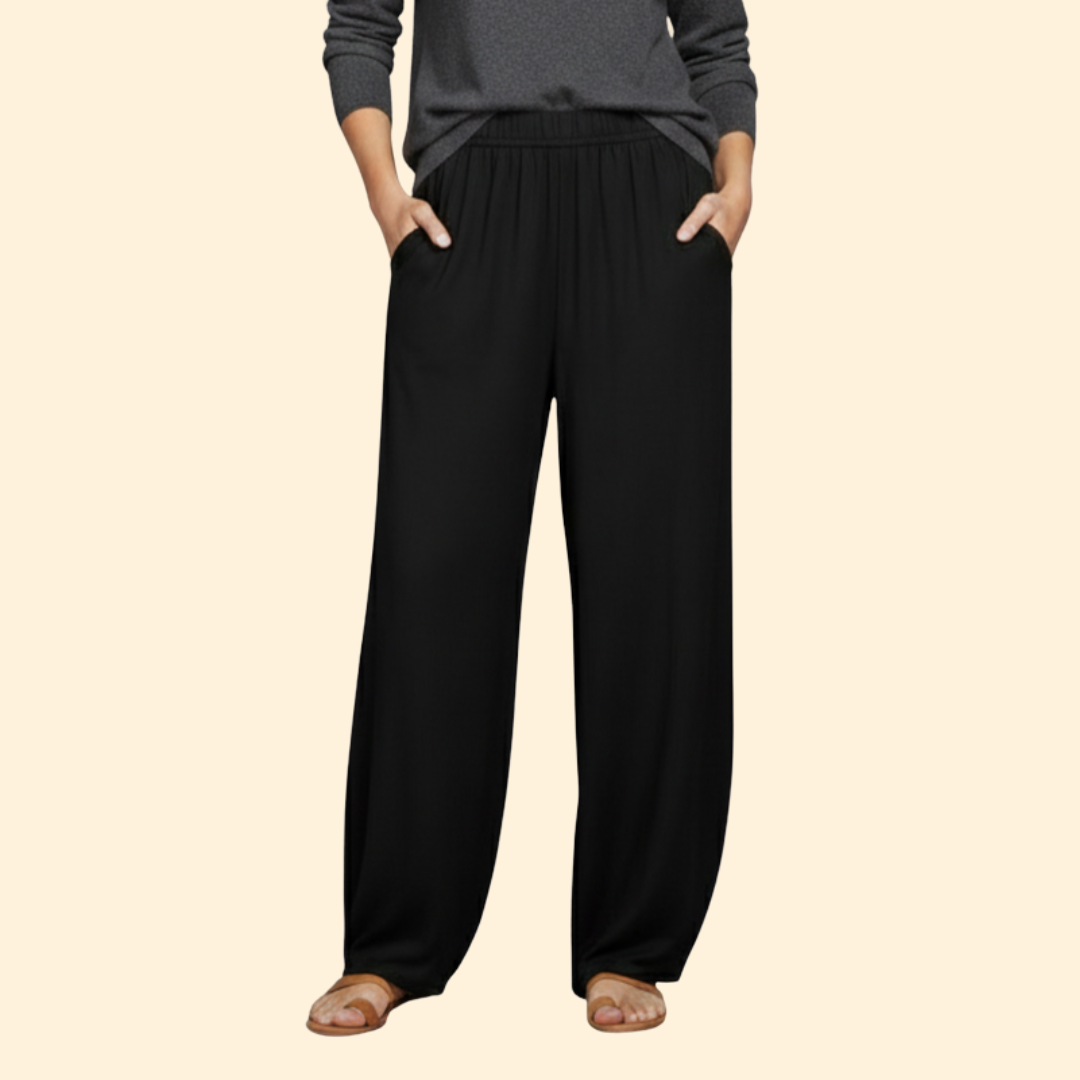 Women’s Loose Fit Pants with Patch Pockets