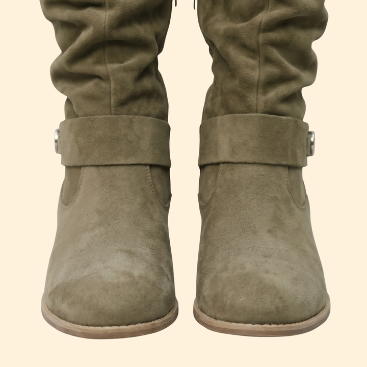 Women's Orthopedic Boots with Tall Slouch Shaft