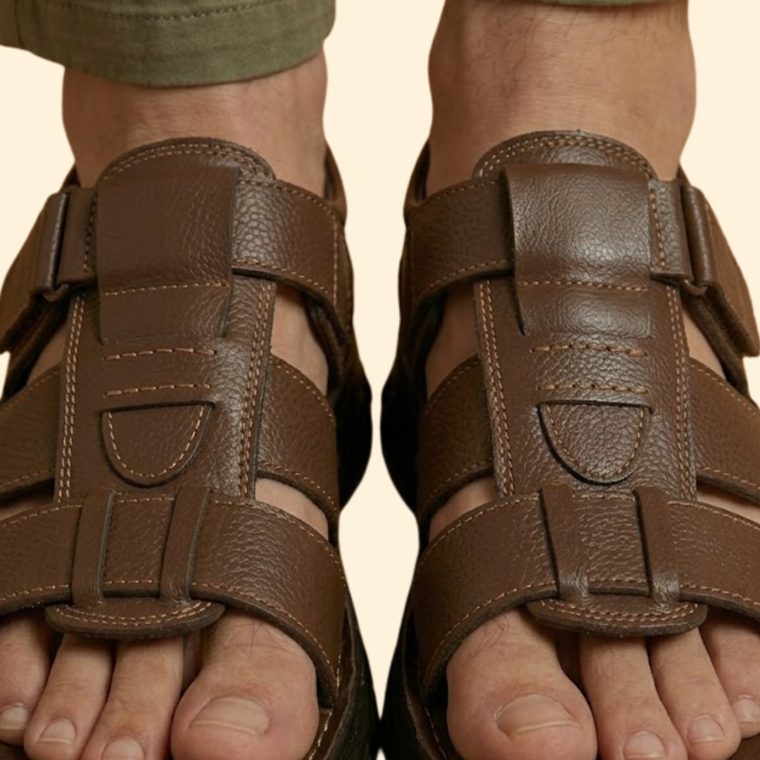 Men's Casual Sandals with Stitching